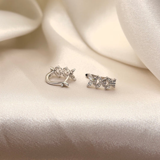 Winged Earrings in Silver