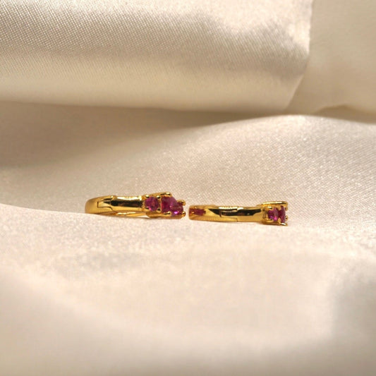 Divine Huggies in Ruby Pink