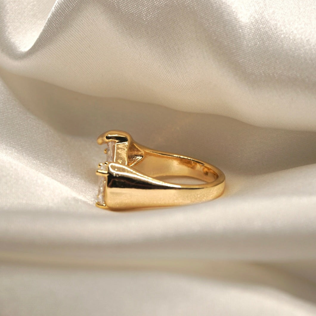 Icy Gold Ring