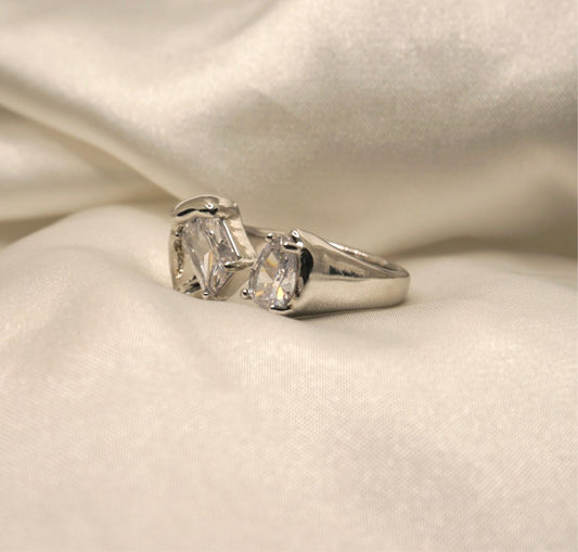 Icy Silver Ring