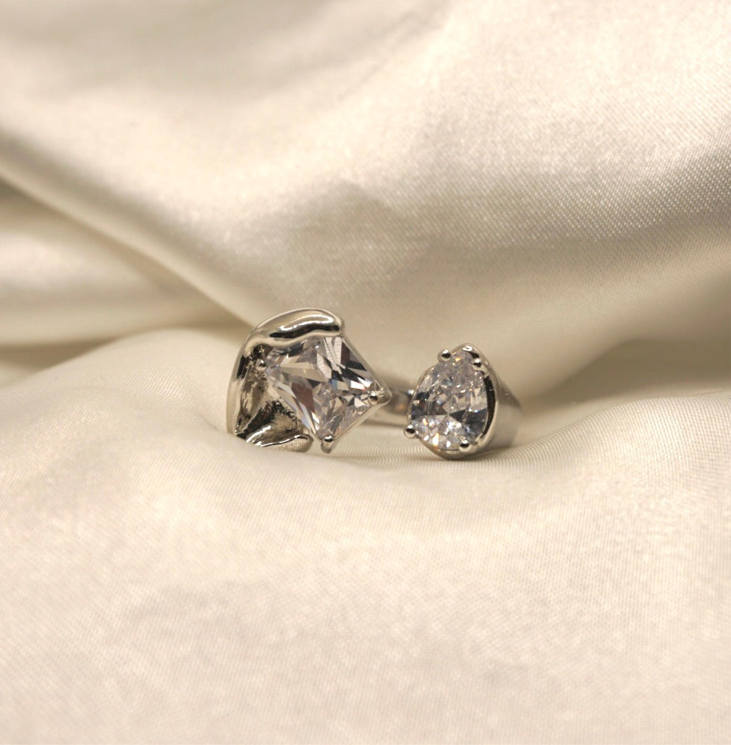 Icy Silver Ring