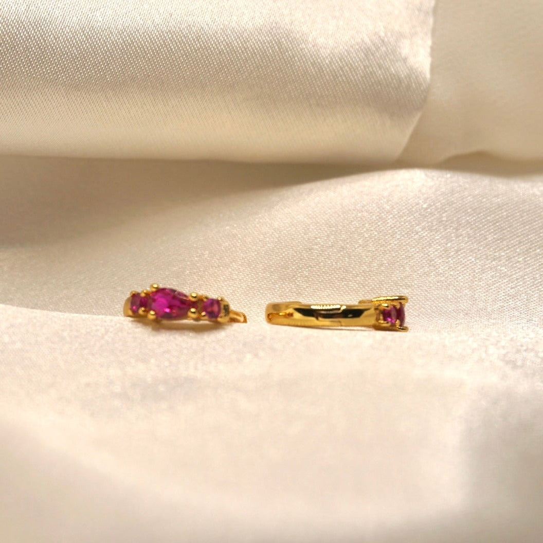 Divine Huggies in Ruby Pink