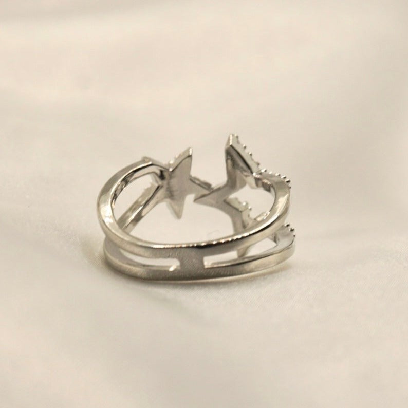 Shooting Star Silver Ring