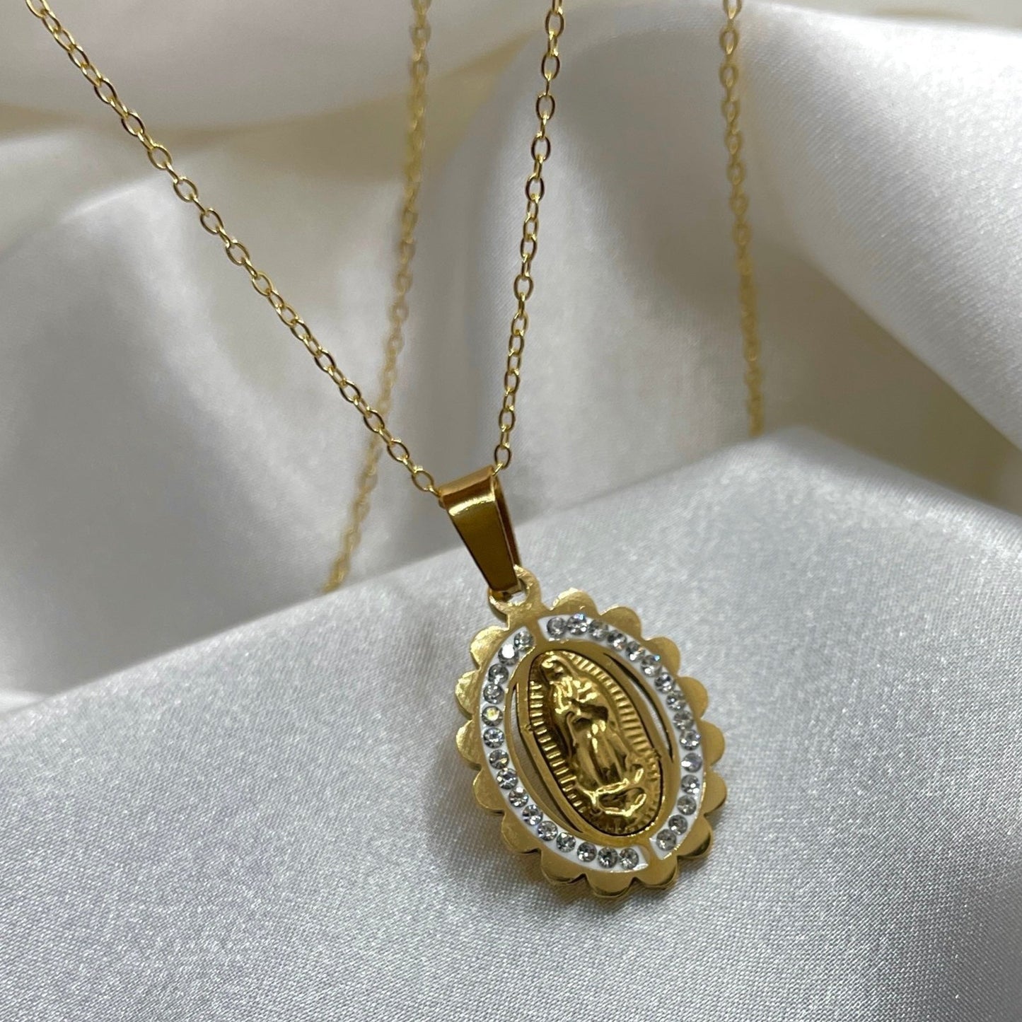 Virgencita Gold Necklace