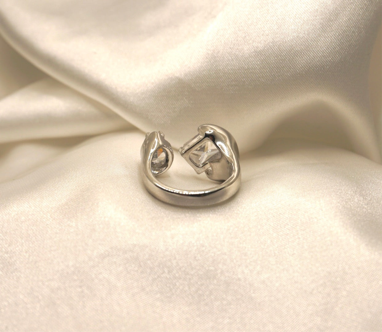 Icy Silver Ring